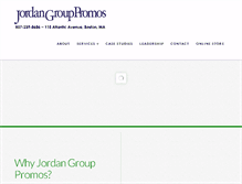 Tablet Screenshot of jordangrouppromos.com